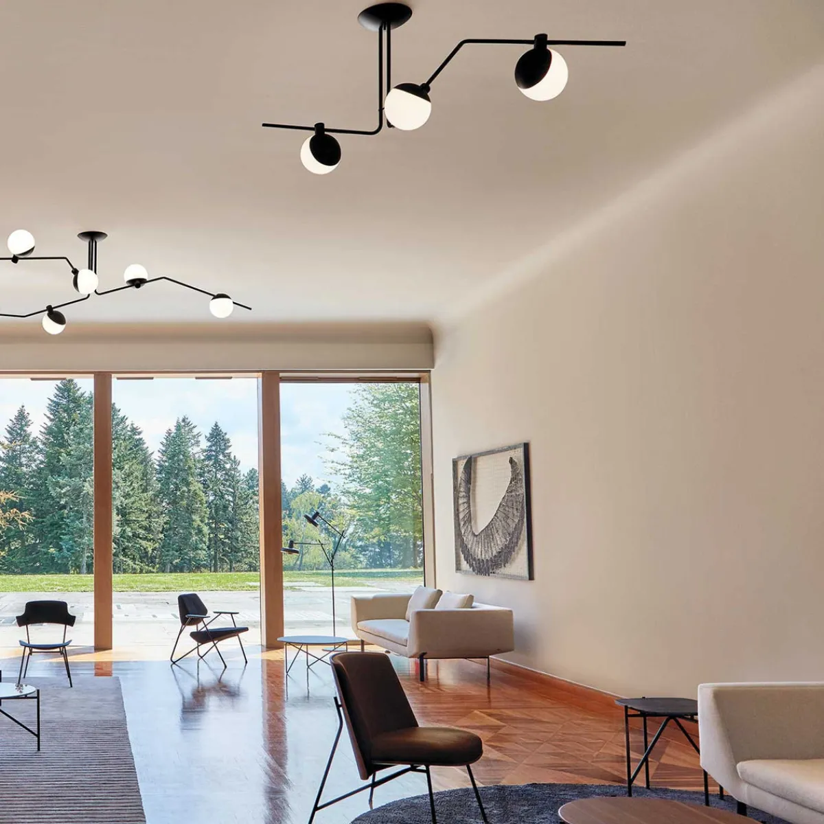 Kjøkkenbelysning Tak|Taklamper / Takplafonder>Grupa Baluna taklampe 3 lys - Svart/Opal Svart / Opal