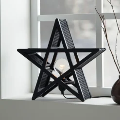 Juledekorasjon>Marksløjd Bamboo stjerne bordlampe - - Svart