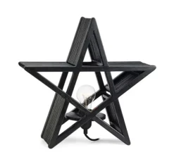 Juledekorasjon>Marksløjd Bamboo stjerne bordlampe - - Svart