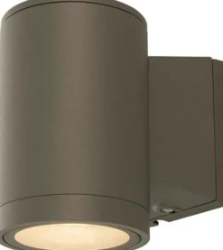 Utelamper Med Opp/Ned Lys>Aneta Lighting Basic vegglampe ned utendørs IP54 - Antrasitt