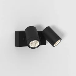 Utelamper Med Opp/Ned Lys>Astro Lighting Bayville dobbel Spot - Svart