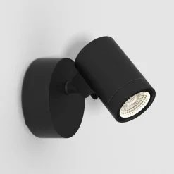 Utelamper Med Opp/Ned Lys>Astro Lighting Bayville enkel spot vegglampe utendørs led - Svart