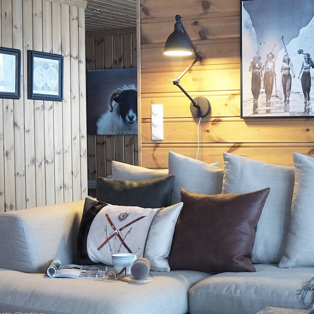 Interiørlamper|Leselamper>By Rydens Bazar vegglampe Svart