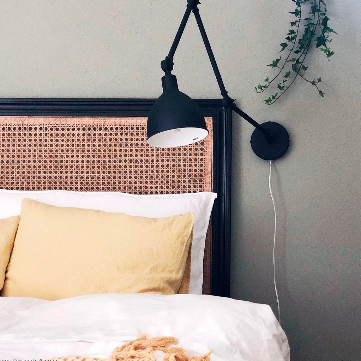 Interiørlamper|Leselamper>By Rydens Bazar vegglampe Svart