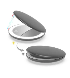 Sminkespeil Med Lys>NorDesign Beauty Hand oppladbart sminkespeil med lys - Svart