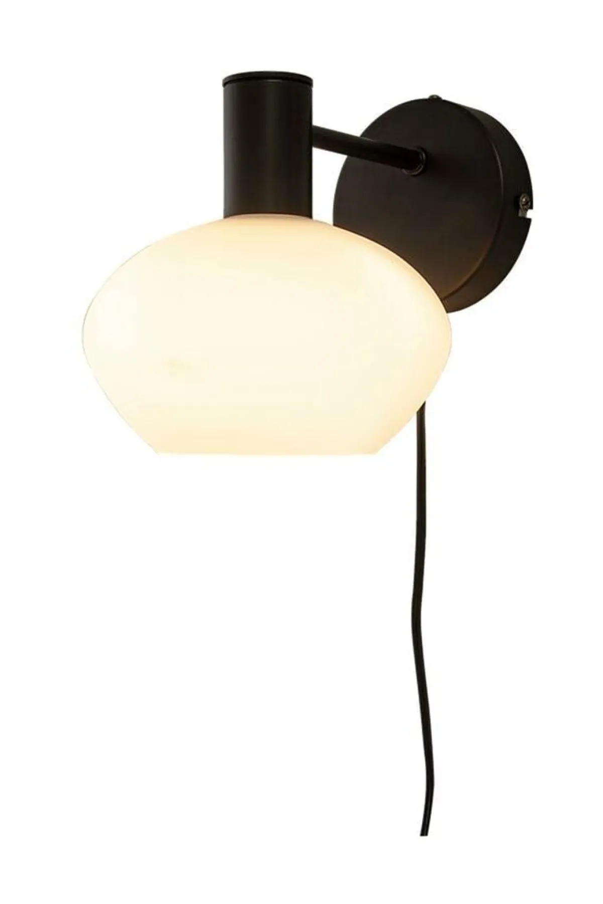 Interiørlamper>Aneta Lighting Bell vegglampe Svart / Opal