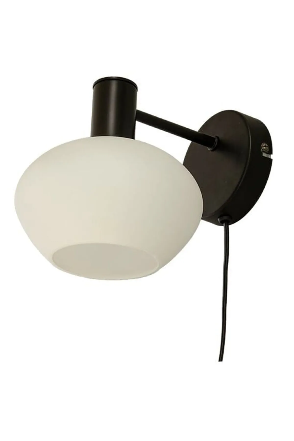 Interiørlamper>Aneta Lighting Bell vegglampe Svart / Opal