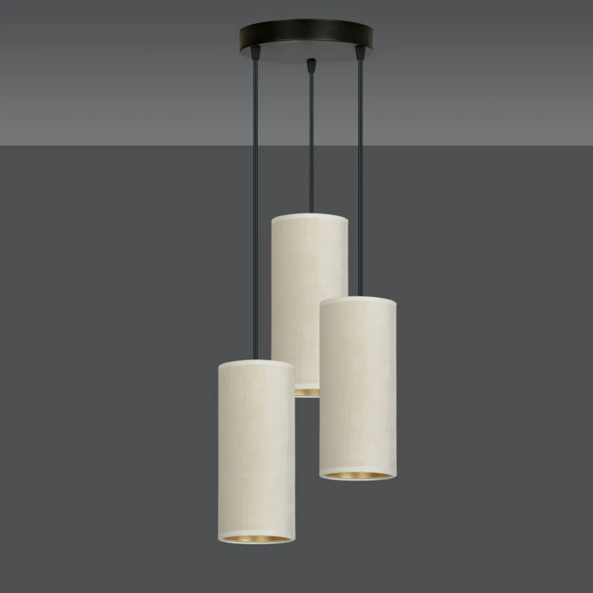 Kjøkkenbelysning Tak|Takpendler>Emibig Bente rondell takpendel 3 lys - Hvit