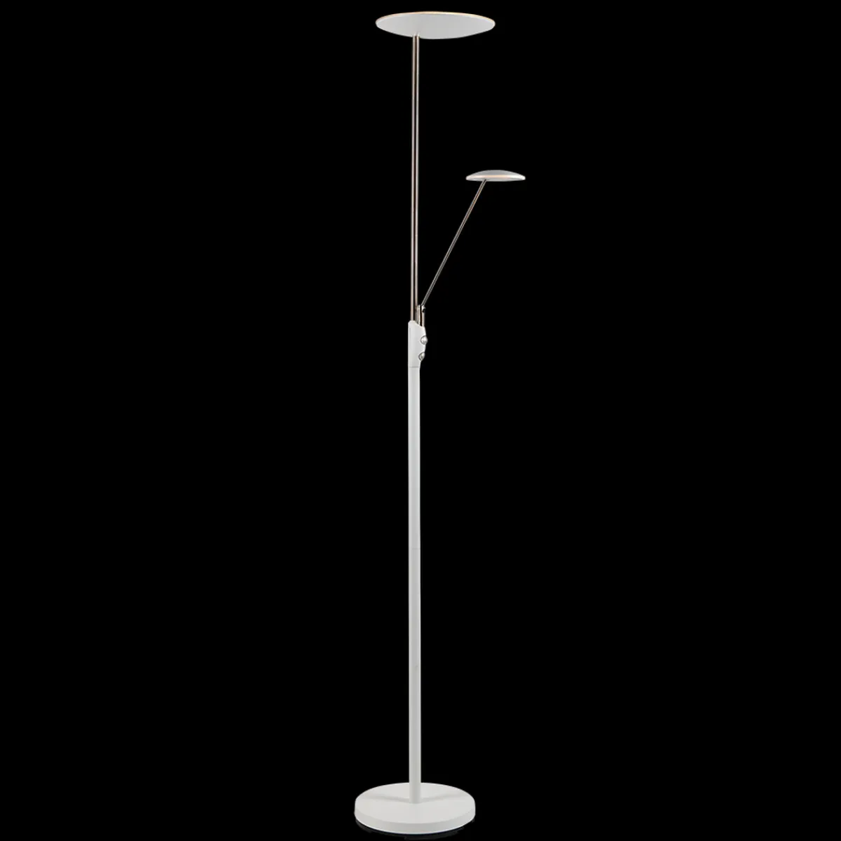Leselamper Gulv>Ms - belysning Bergamo gulvlampe m/lesearm 28+5W 183 cm 3000 Kelvin - Dimbar