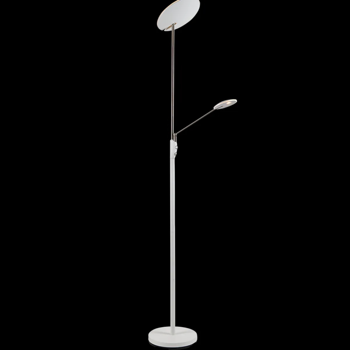 Leselamper Gulv>Ms - belysning Bergamo gulvlampe m/lesearm 28+5W 183 cm 3000 Kelvin - Dimbar