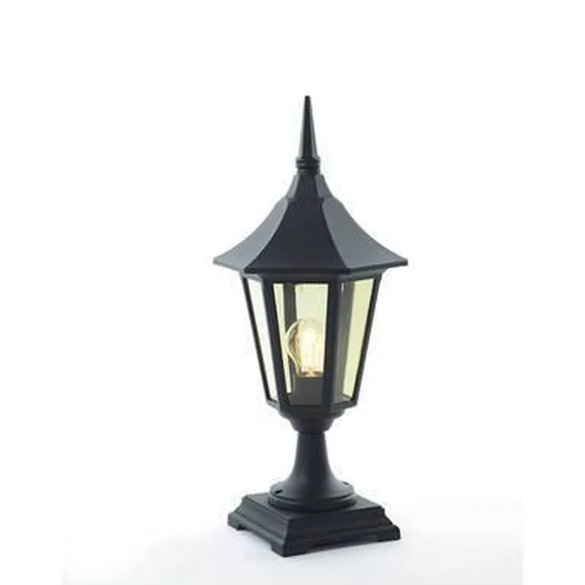 Portstolper>Ms - belysning Bergen portstolpe - Svart