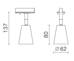 Kjøkkenbelysning Tak|Vox Spotskinner>NorDesign Bocca Gu10 spot - Svart