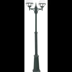 Lightup-Pris|Lyktestolper>Norlys Bologna dobbel 363 stolpe Svart / klart glass