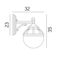 Lightup-Pris|Utelamper - Klassiske Vegglamper><noscript><img width=