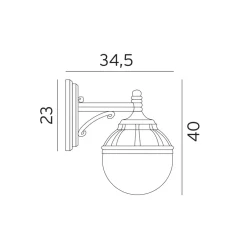 Lightup-Pris|Utelamper - Klassiske Vegglamper><noscript><img width=