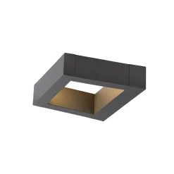 Utelamper Med Opp/Ned Lys>Slv Bookat vegglampe utendørs 15W 3000/4000 Kelvin IP65 Antrasitt