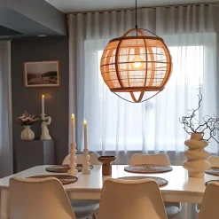 Kjøkkenbelysning Tak|Takpendler>Aneta Lighting Borneo takpendel Ø50 Natur