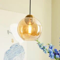 Kjøkkenbelysning Tak|Takpendler>Halo Designs Bubbles takpendel 24 cm - Amber