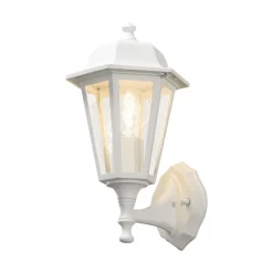 Utelamper - Veggskjold / Plafond>Konstsmide Budget vegglampe utendørs opp - Matt Hvit