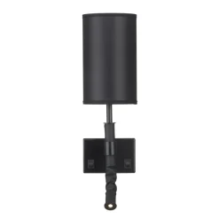 Leselamper>Örsjö Butler vegglampe fast installasjon - Svart