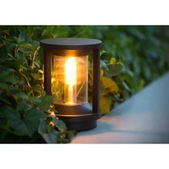 Pullert|Utelamper - Veggskjold / Plafond>Lucide Cadix Pullert 22cm - Svart