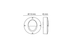Lightup-Pris|Utelamper - Veggskjold / Plafond>Sg Armaturen As Callisto Wall 4W LED spot