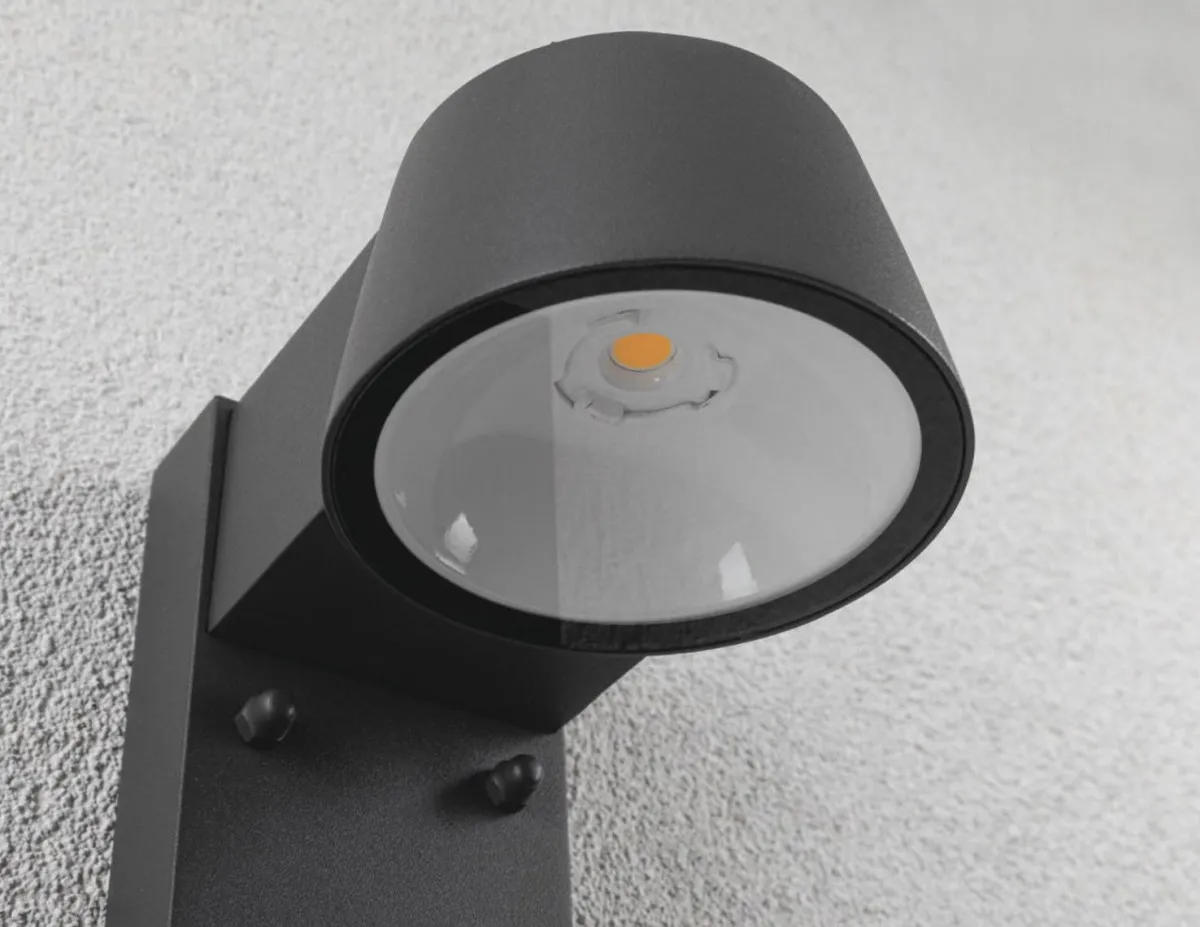 Utelamper Med Opp/Ned Lys>Paulmann Capea vegglampe utendørs IP44 6W 2200/3000 Kelvin - Sensor Antrasitt