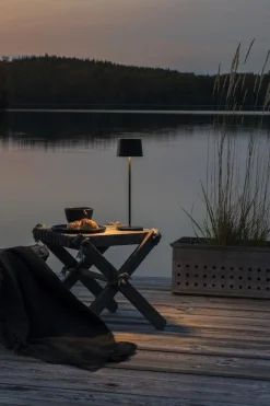 Lightup-Pris|Bordlamper For Utendørsbruk>Konstsmide Capri bordlampe oppladbar utendørs IP54 - Svart