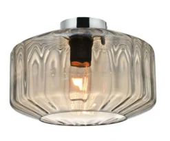 Kjøkkenbelysning Tak|Taklamper / Takplafonder>Design by Grönlund Cardigan taklampe - Krom/Konjakk farget Krom / Konjakk