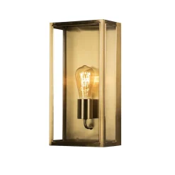 Lightup-Pris|Utelamper - Veggskjold / Plafond>Konstsmide Carpi vegglampe utendørs H40 cm IP44 - Messing