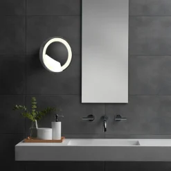 Sminkespeil Med Lys>Astro Lighting Catena sminkespeil 12,4W LED 3000K 5x forstørring IP44 - Polert Krom