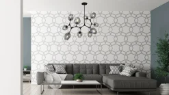 Kjøkkenbelysning Tak|Taklamper / Takplafonder>Design by Grönlund Cell taklampe - farget glass Røyk