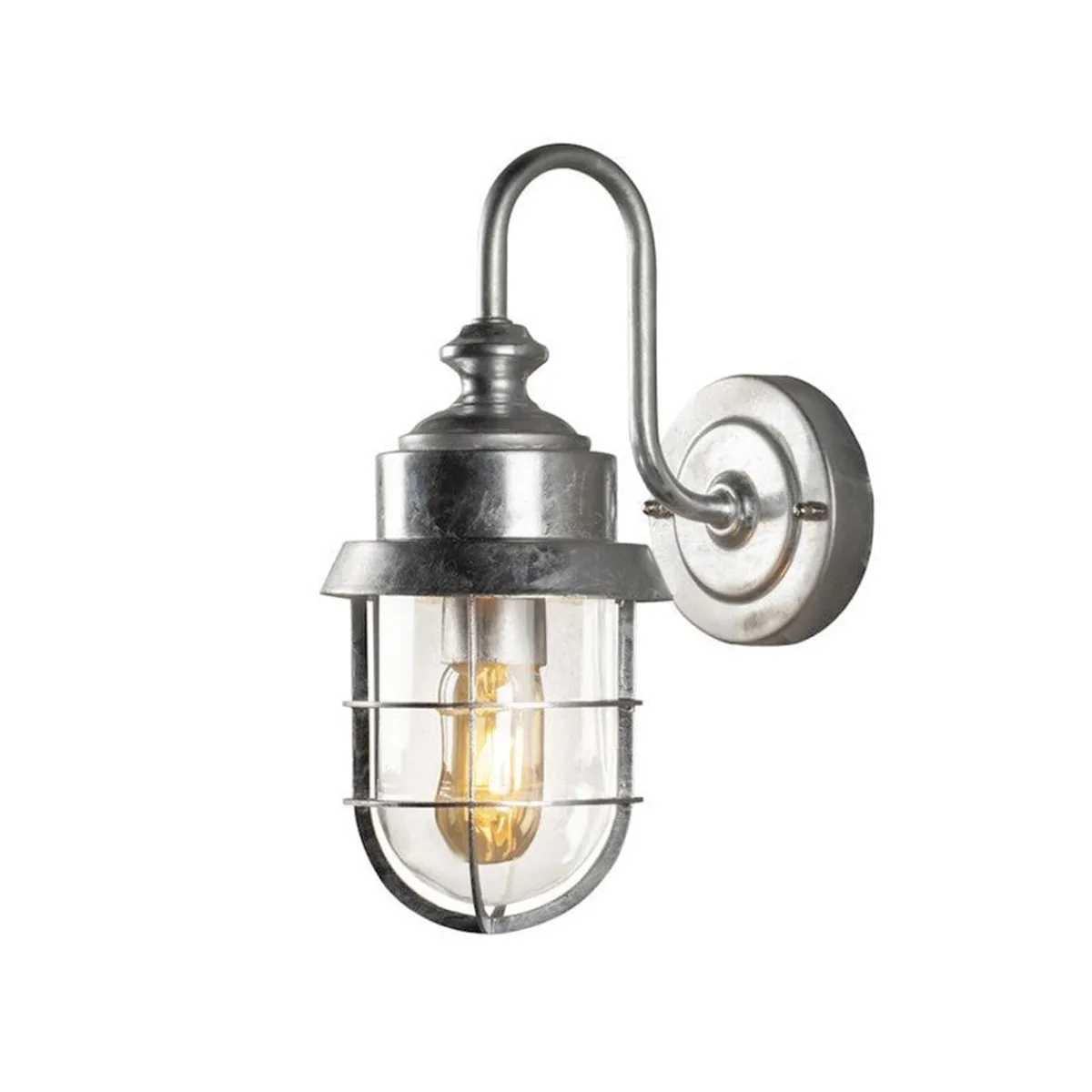 Utelamper - Klassiske Vegglamper>Konstsmide Cerignola vegglampe IP44 - stål Galvanisert