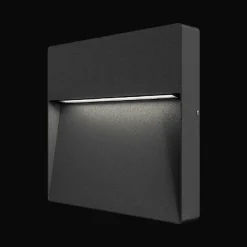 Utelamper - Veggskjold / Plafond>Norlux Chara Square vegglampe utendørs IP54 9W - Mørk Grå