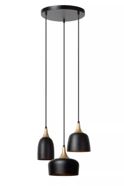 Kjøkkenbelysning Tak|Takpendler>Lucide Chayanne takpendel 3-lys Svart
