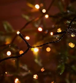 Juletrelys & Lysslynger|Juletrelys Inne>Marksløjd Choice lysslynge utendørs 20 meter IP44 m/fjernkontroll - Flerfarget - Svart