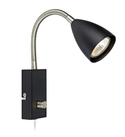 Leselamper>Marksløjd Ciro flex vegglampe - Svart/stål - Svart / Stål
