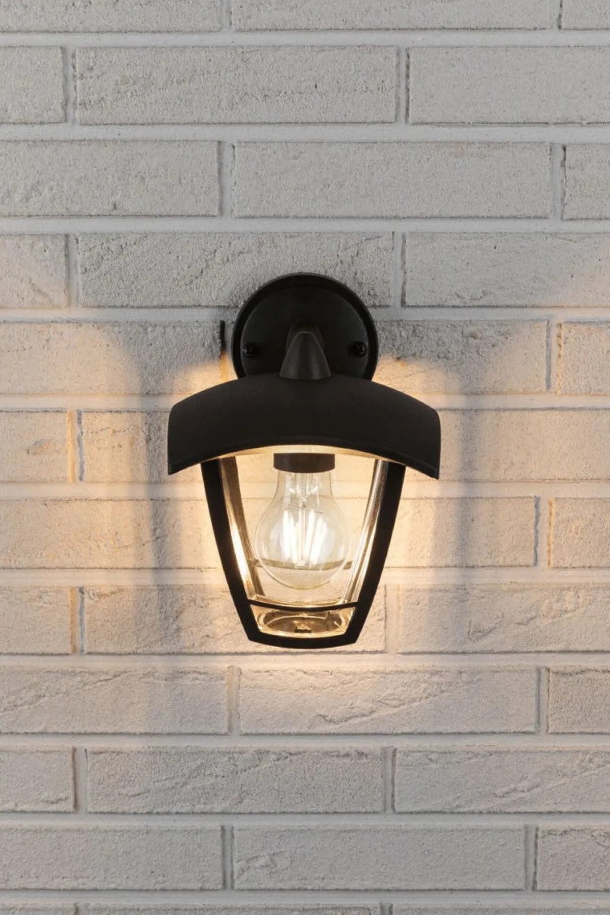 Utelamper - Klassiske Vegglamper>Paulmann Classic vegglampe ned utendørs IP44 Svart