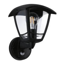Utelamper - Klassiske Vegglamper>Paulmann Classic vegglampe opp utendørs IP44 - Med bevegelsessensor Svart