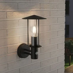 Utelamper - Klassiske Vegglamper>Paulmann Classic vegglampe opp utendørs IP44 - Med bevegelsessensor Mørk grå