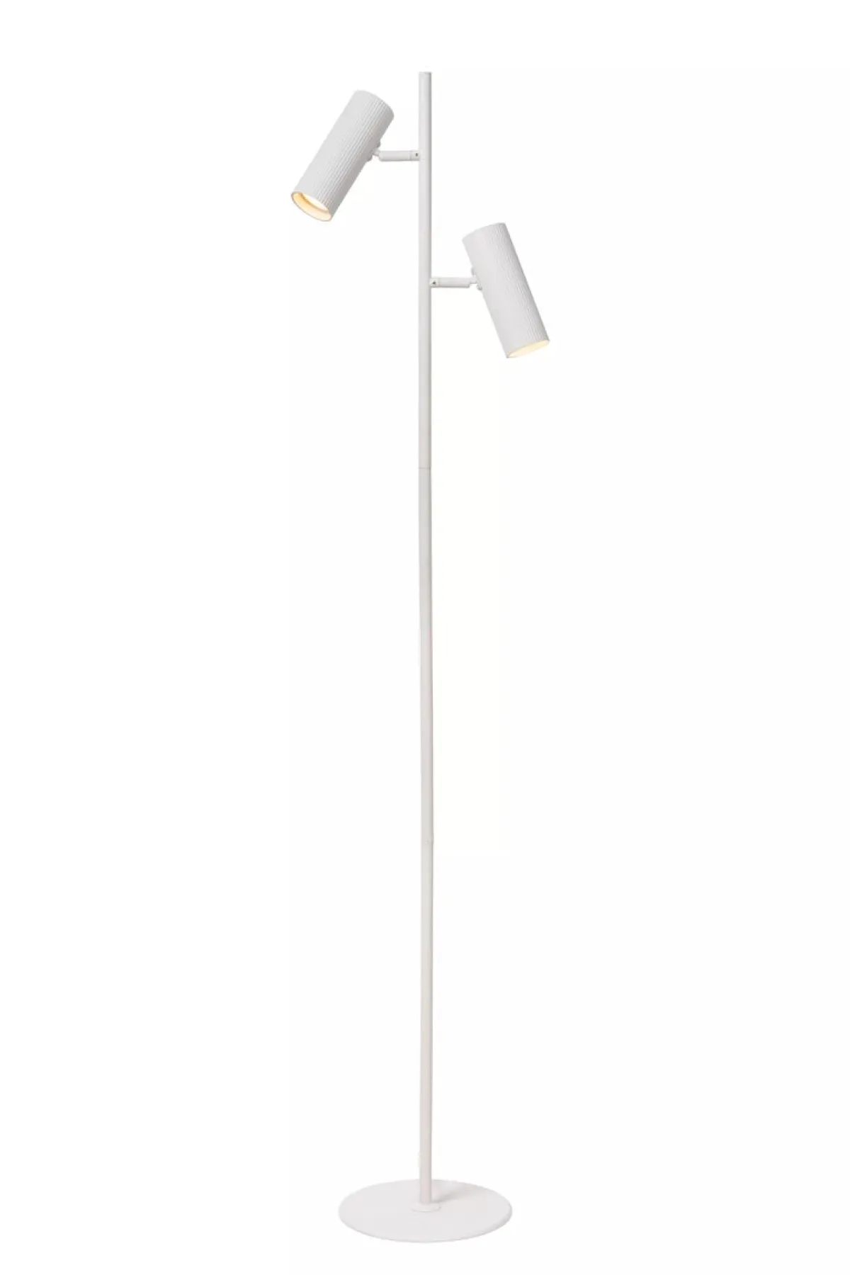 Leselamper Gulv>Lucide Clubs gulvlampe 2-lys - Hvit