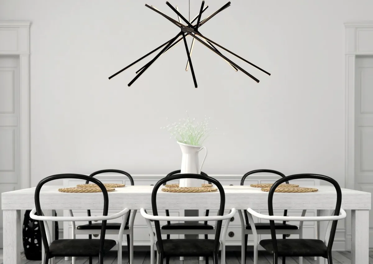 Kjøkkenbelysning Tak|Takpendler>NorDesign Cluster takpendel 50W Dimbar - Svart