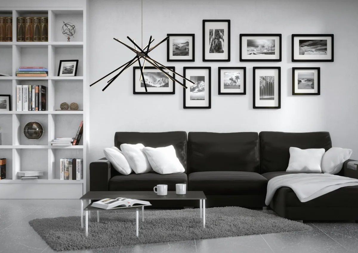 Kjøkkenbelysning Tak|Takpendler>NorDesign Cluster takpendel 50W Dimbar - Svart