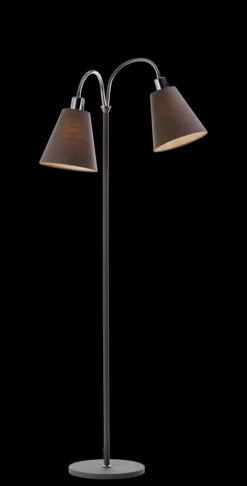 Interiørlamper Gulv|Leselamper Gulv>Ms - belysning Connie gulvlampe 2 lys med lampeskjerm