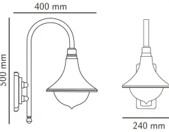 Lightup-Pris|Utelamper - Klassiske Vegglamper>Sg Armaturen As Cornet utelampe Svart