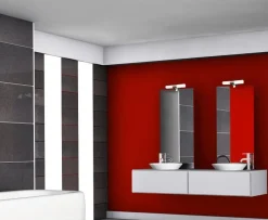 Baderomslamper Med Stikkontakt|Belysning Over Speilet På Badet><noscript><img width=