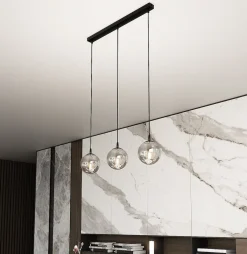 Kjøkkenbelysning Tak|Takpendler>Emibig Cosmo takpendel 3 lys - Svart/Røykfarget