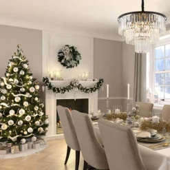 Kjøkkenbelysning Tak|Lysekroner>Nowodvorski Cristal Lysekrone M - Svart