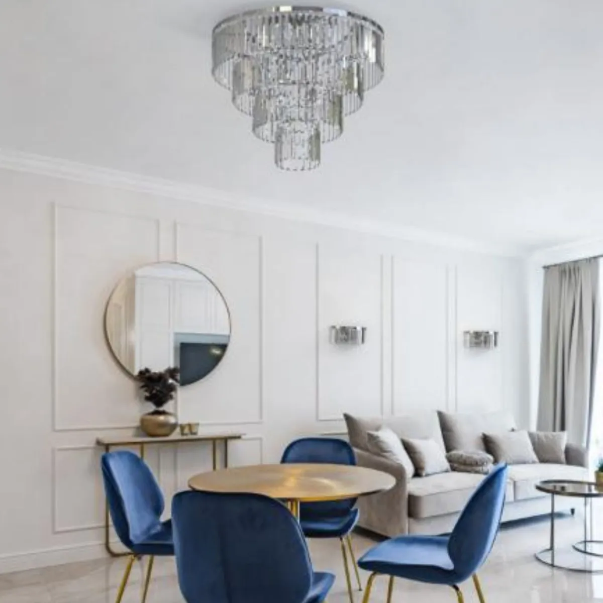 Kjøkkenbelysning Tak|Taklamper / Takplafonder>Nowodvorski Cristal taklampe L - Sølv Sølv / Klar