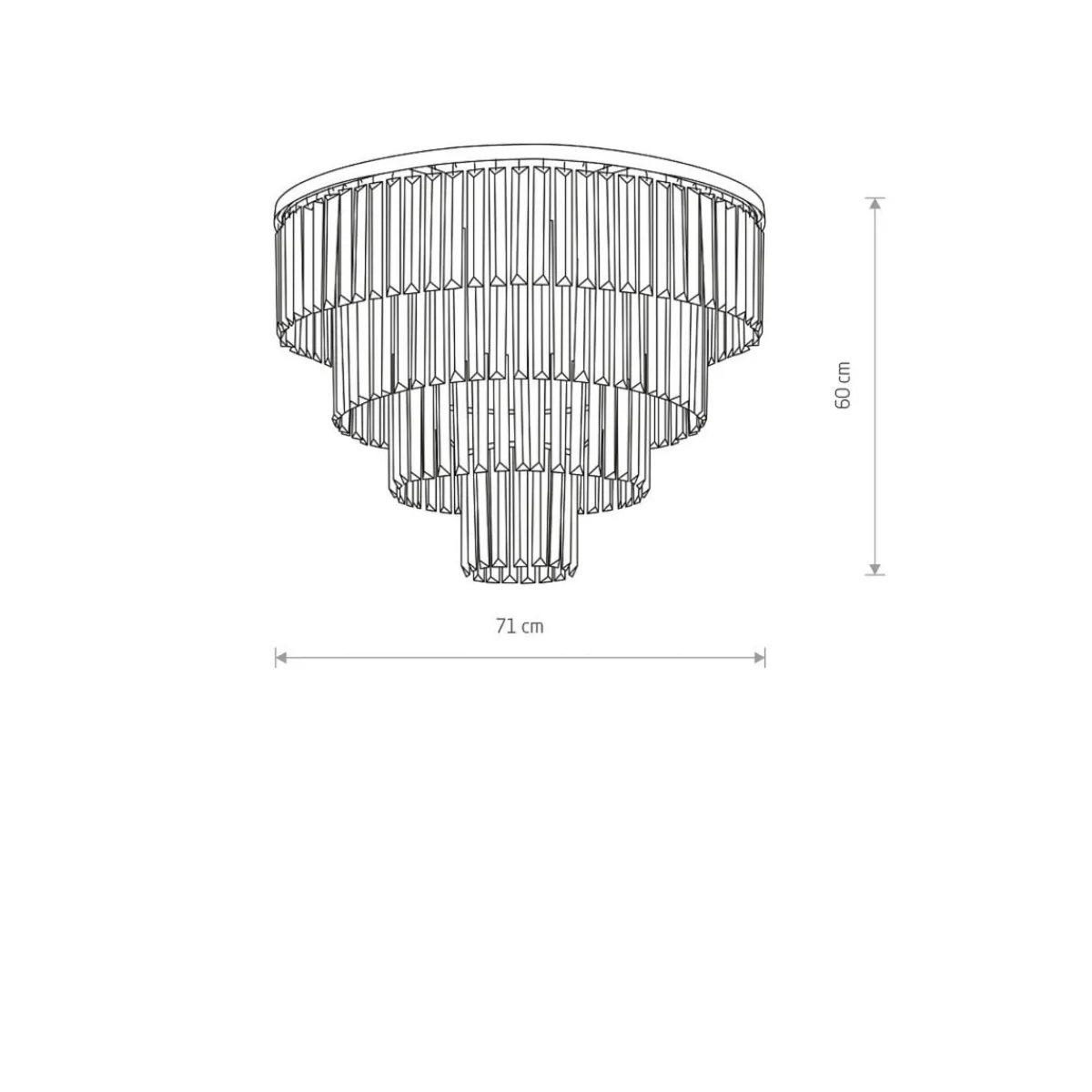 Kjøkkenbelysning Tak|Taklamper / Takplafonder>Nowodvorski Cristal taklampe L - Sølv Sølv / Klar